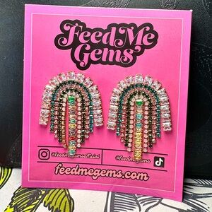 Feed Me Gems Multi-Colored Earrings